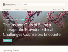 Tablet Screenshot of ebhevents.com